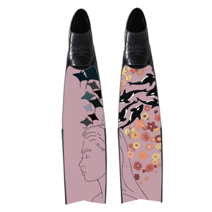 Carbon Art Ocean Dreaming Fin Blades  - Apnea Range (Set/Pair)