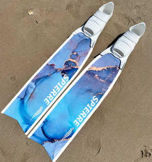 Carbon Art Blue Tide Fin Blades  - Apnea Range (Set/Pair) -   In Stock & Ready to Ship