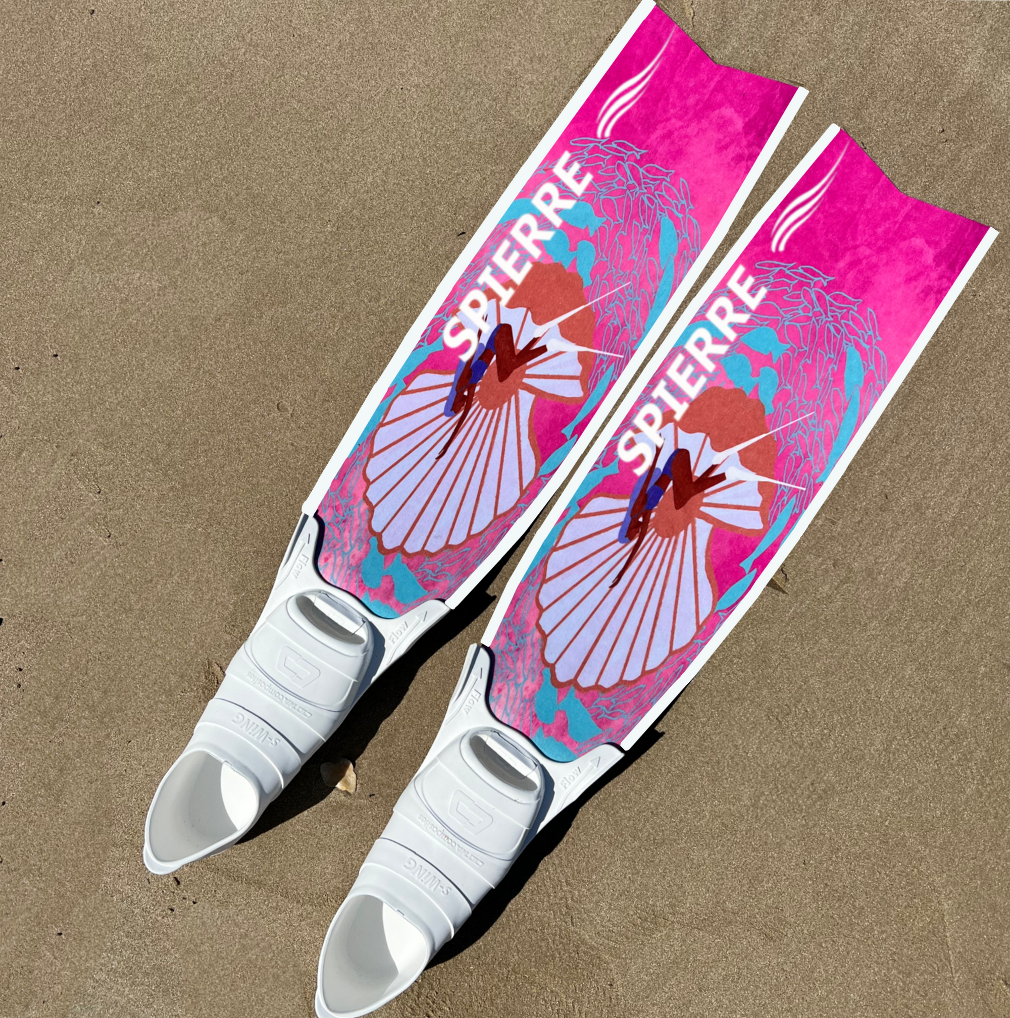 Carbon Art Ocean Treasure Fin Blades  - Apnea Range (Set/Pair) -  In Stock & Ready to Ship