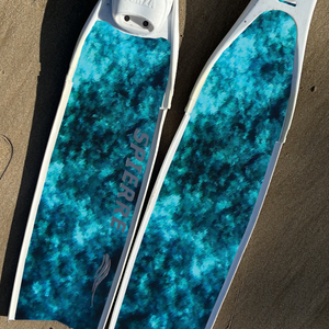 Carbon Art Blue Ocean Reef Fin Blades  - Apnea Range (Set/Pair)