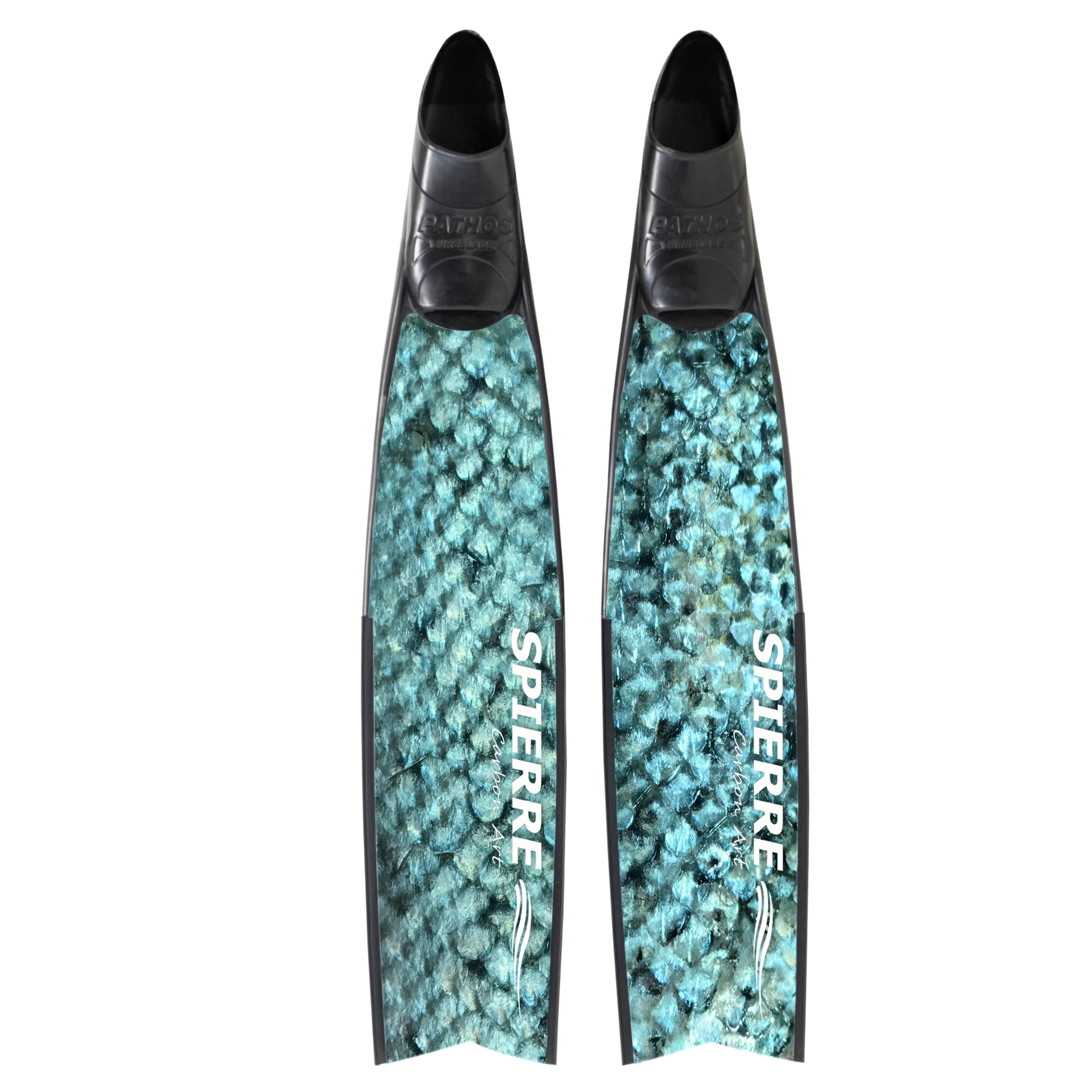 Carbon Art Fish Scale Fin Blades  - Apnea Range (Set/Pair)