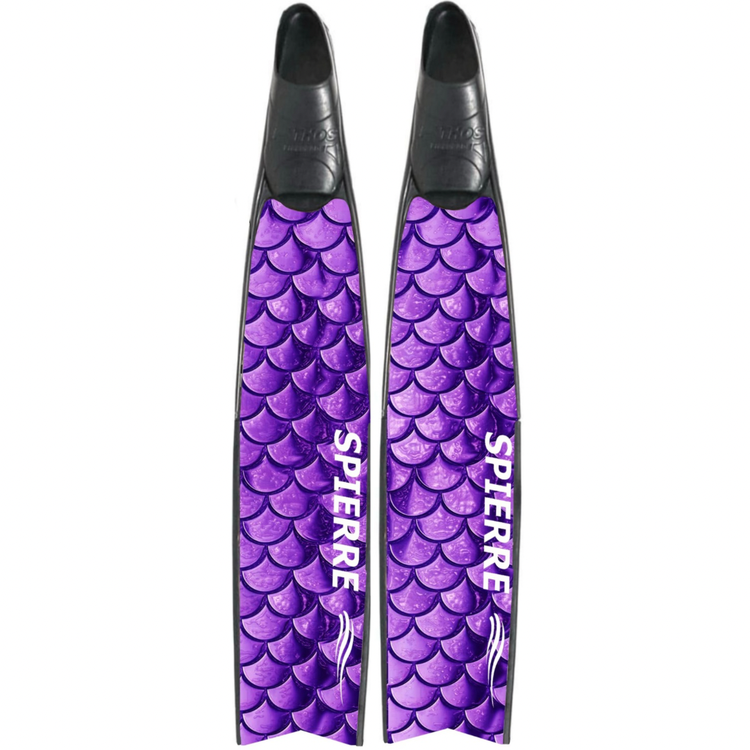 Spierre Apnea Fins Purple Scale Design