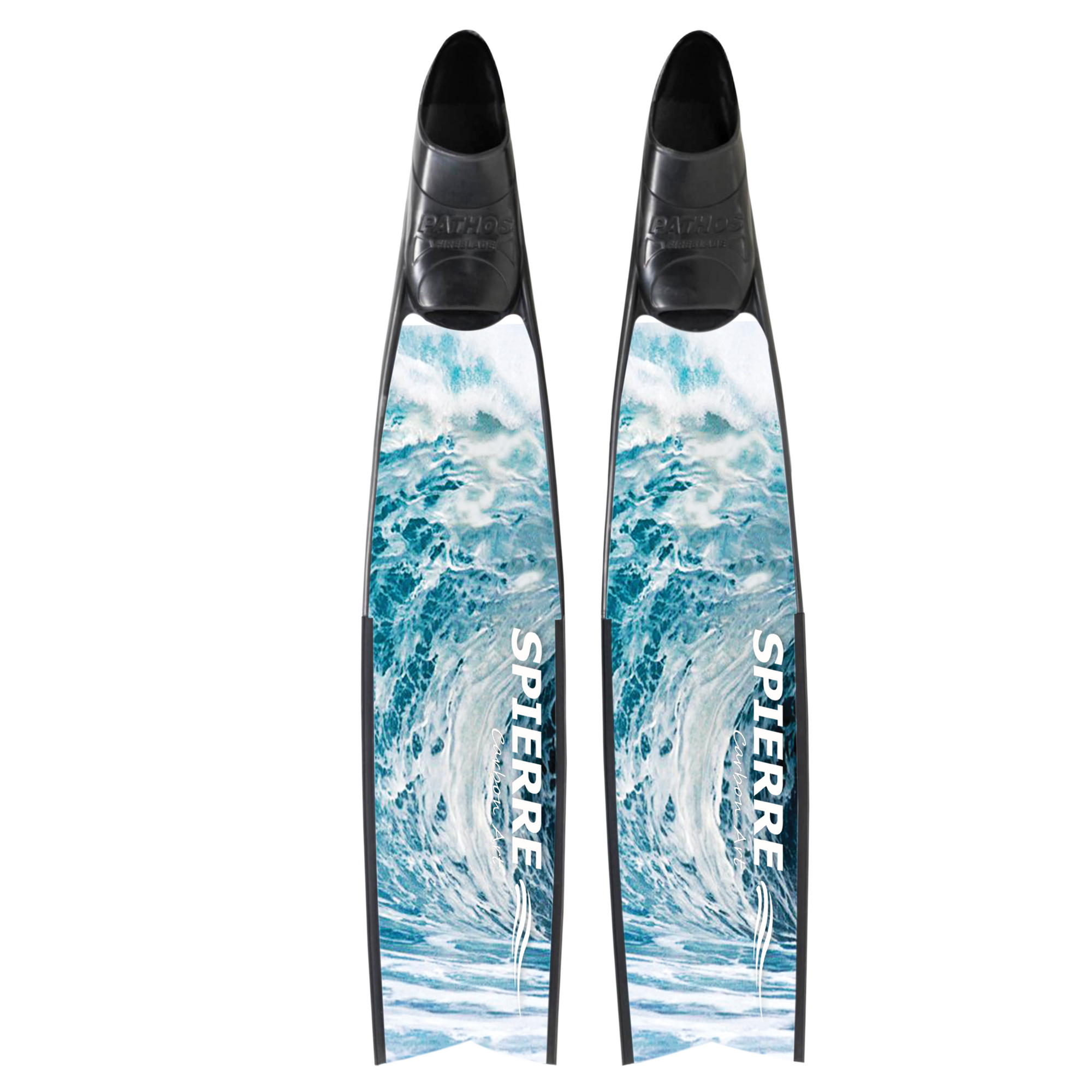 Carbon Art White Water Fin Blades - Apnea Range (Set/Pair)