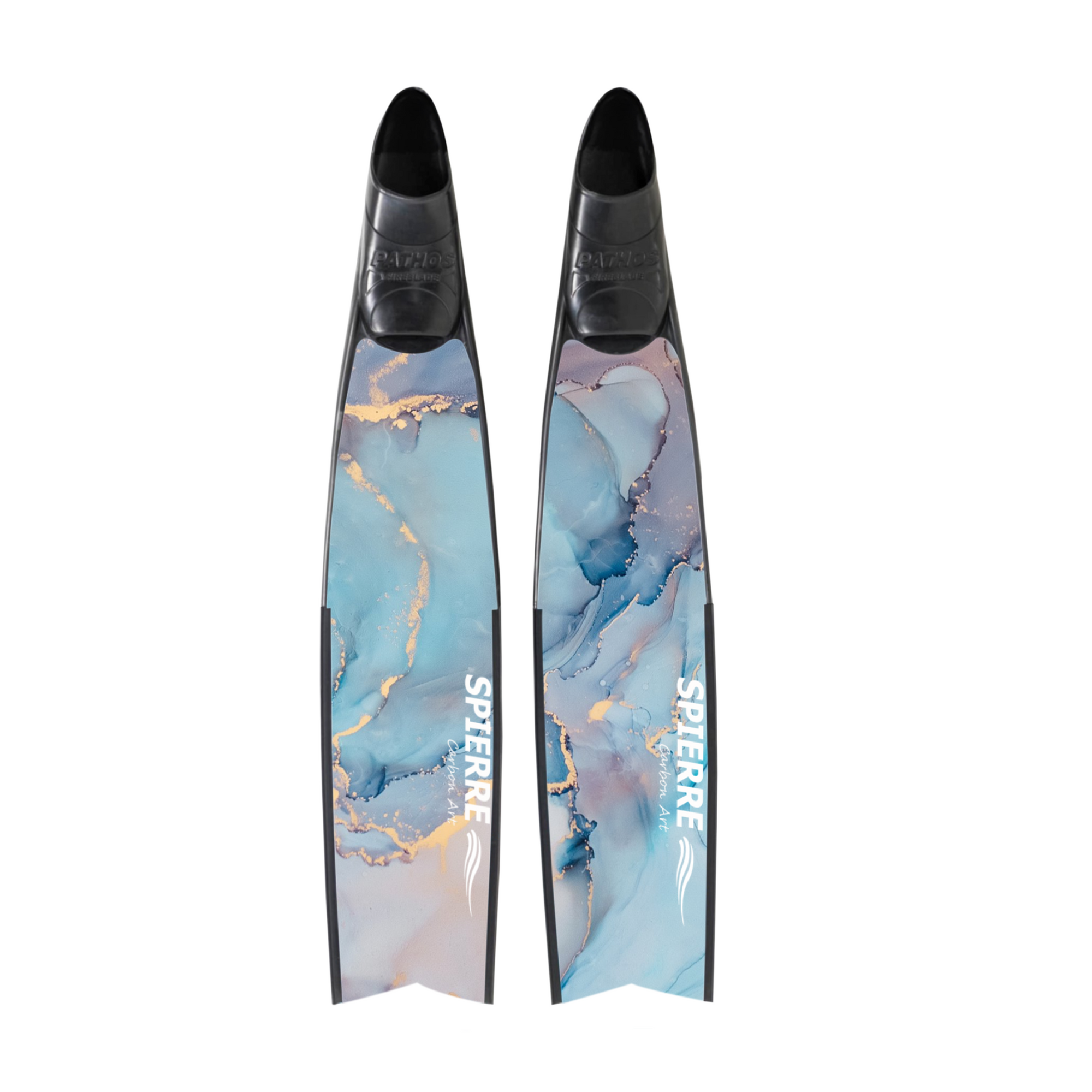 Carbon Art Blue Tide Fin Blades  - Apnea Range (Set/Pair)